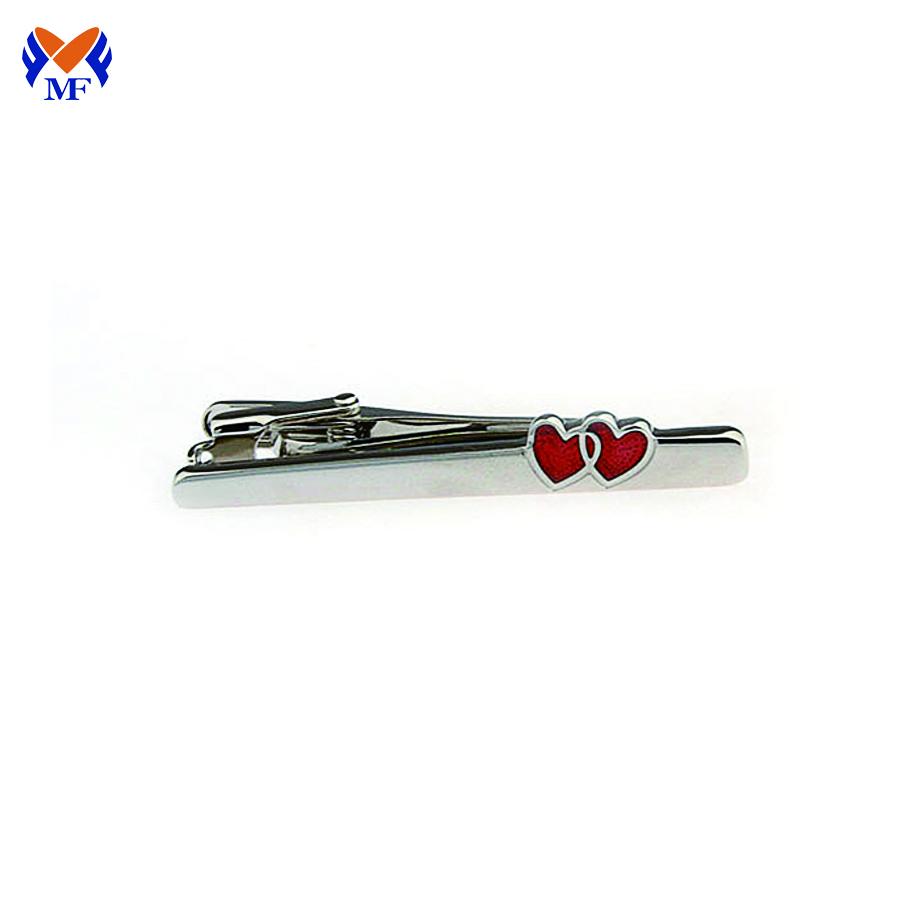 Custom matte tie clip with custom logo