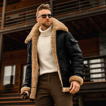 Veste de motard en fausse fourrure de haute qualité - Tendance de mode à vente chaude