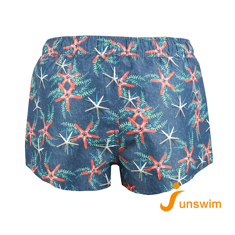 Quick Dry Full Elastic Waistband Women's Swim Trunks