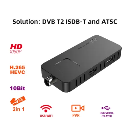 HD Digital Indoor TV Antenna for Fire TV Stick: DVB T2, H265, Mini Stick, FTA Channels