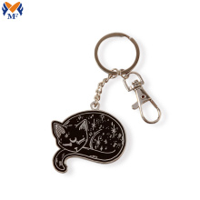 Cheap metal keyring with lobster clasp
