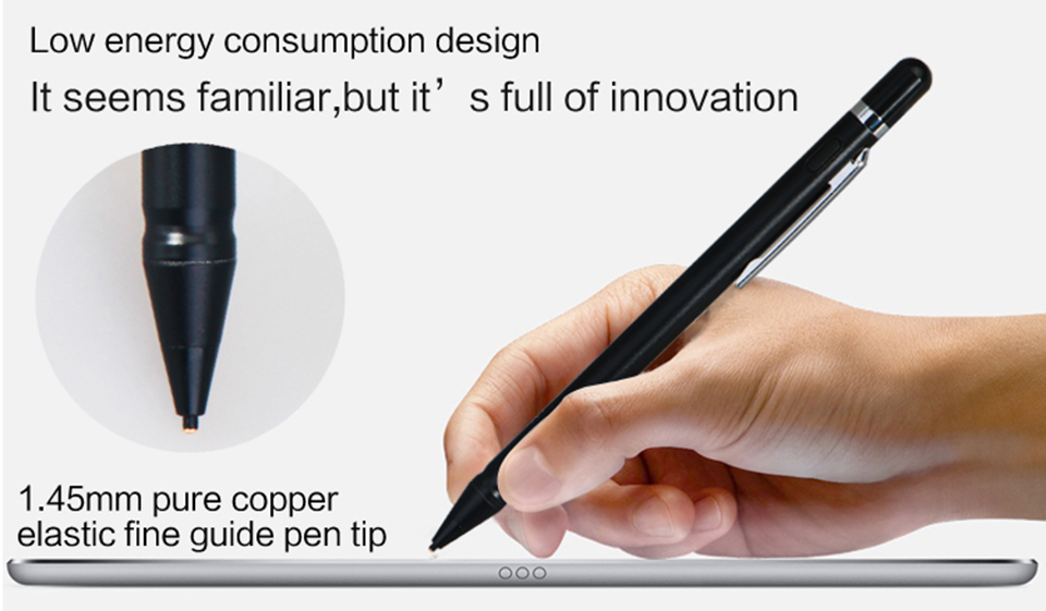 mineral alpha soft touch stylus pen with rose gold trim