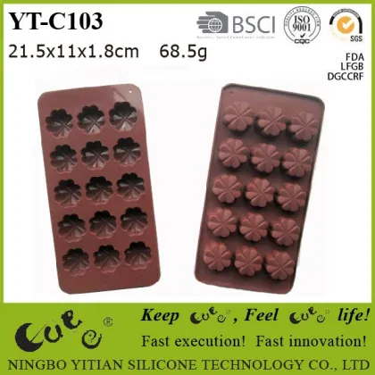 Four-leaf clover chocolate mould