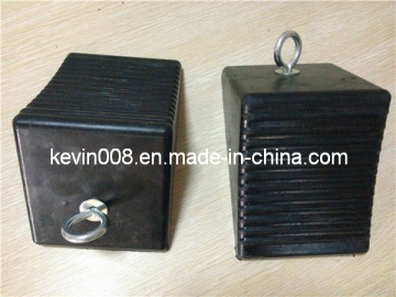 Rubber Wheel Chocks with Holder