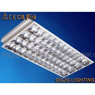 T8 4x36w Recessed Grille Light Fittings