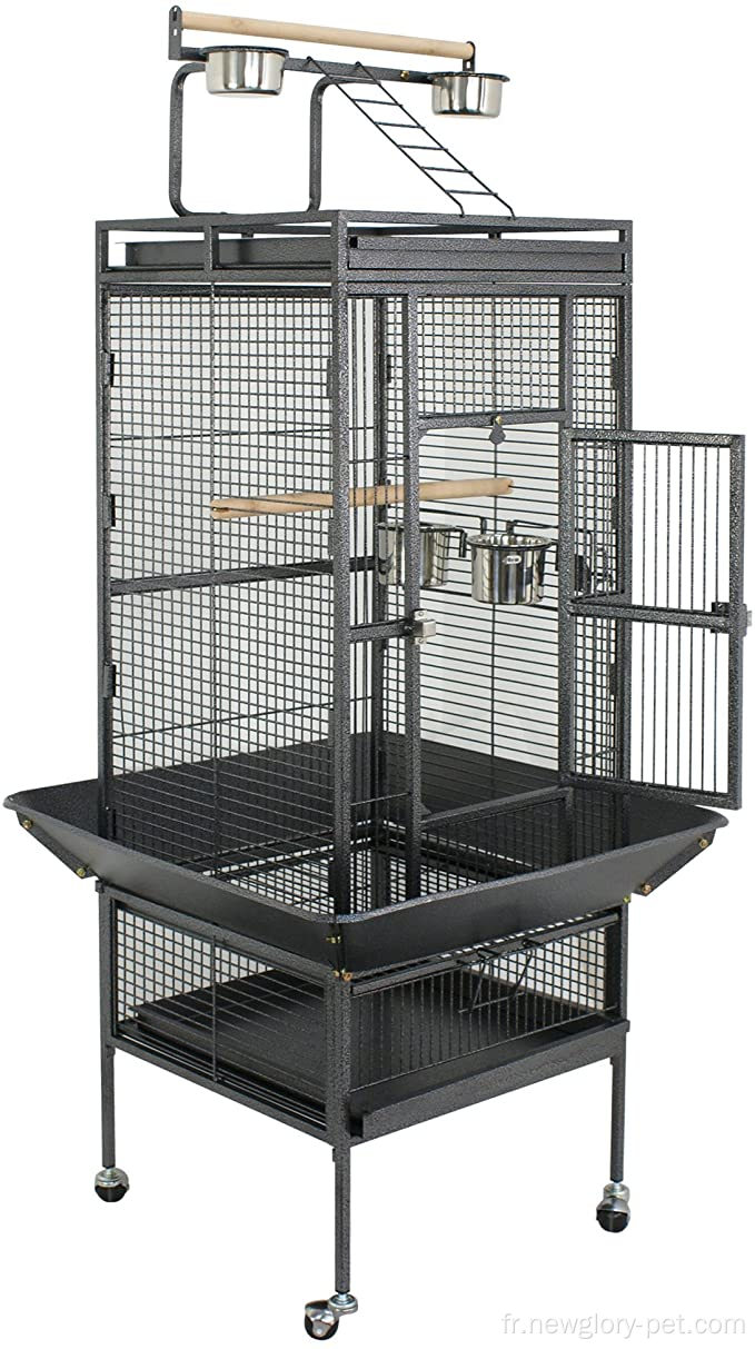 61 pouces 2in1 grande cage d&#39;oiseau avec support roulant