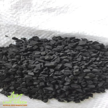 Black Rubber Granules Infill Artificial Grass Football Court
