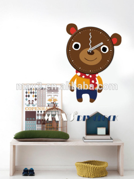 wall sticker mdf wall clock promotional wall clock for home decor
