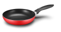 Red Aluminum Press Non-stick FryPan