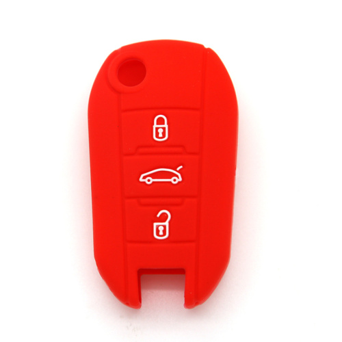 Peugeot Remote 3 buttons car key silicone cover