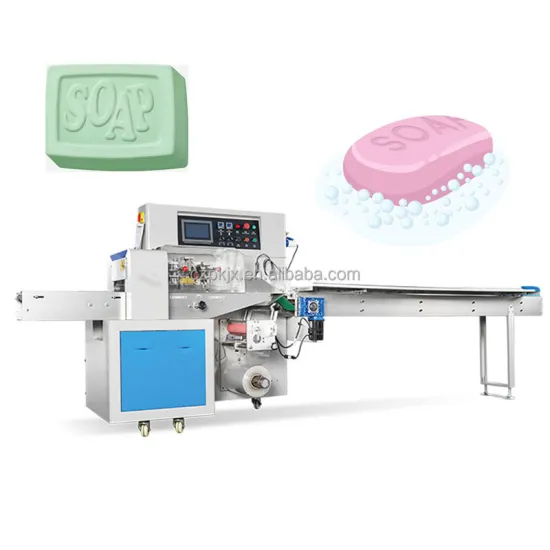 Automatic Horizontal Soap Wrapping Machine for Pillow Bag Sachets
