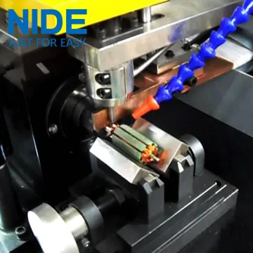 Armature commutator spot welding machine for rotor