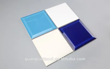 ceramic wall tile 20x20, sky blue pure color bathroom tiles glazed
