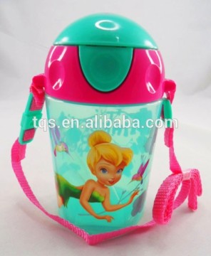 BPA free 400 ml baby sipper bottle/kids cup with straw /Promotional gifts