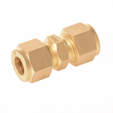 10 χιλιοστά ορείχαλκο διπλό Ferrule Union Tube Tube προσαρμογή