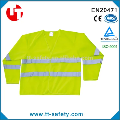 100% polyester high visibility 3M Scotchlite Reflective Material 3M reflective safety jacket