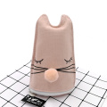 Three-dimensional cat style pompon cute canvas pencil case