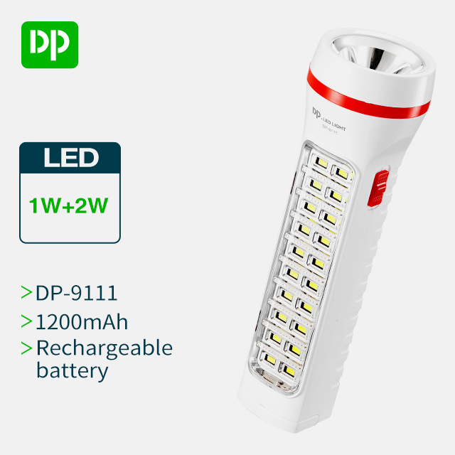 Rechargeable LED Emergency Flashlight Torch with SMD Side Light