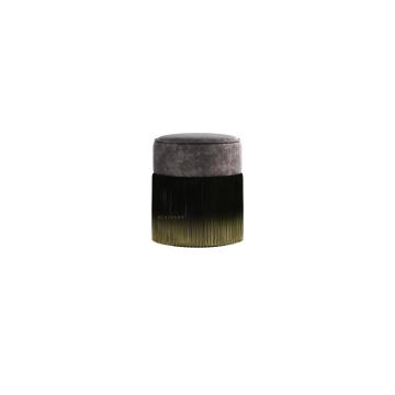 Luxe stof ronde ronde gewatteerde Ottomaanse voetstoel kruk