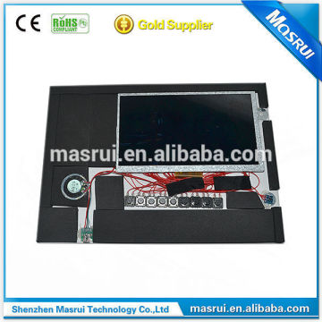 video business card with 4.3 inch lcd video card module and A5 landscape size