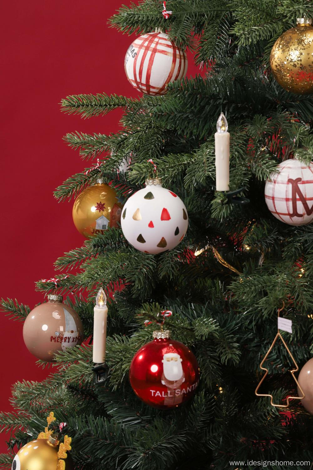 Handmade Christmas Ball Santa Claus Suit