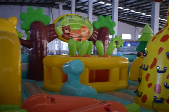 2022 new design animal paradise Jumping Bouncer Bouncy Castle Inflatable Bounce House With Slide