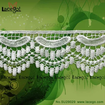 100% Polyester Chemical Lace/Water Soluble Lace/Water Dissolving Lace