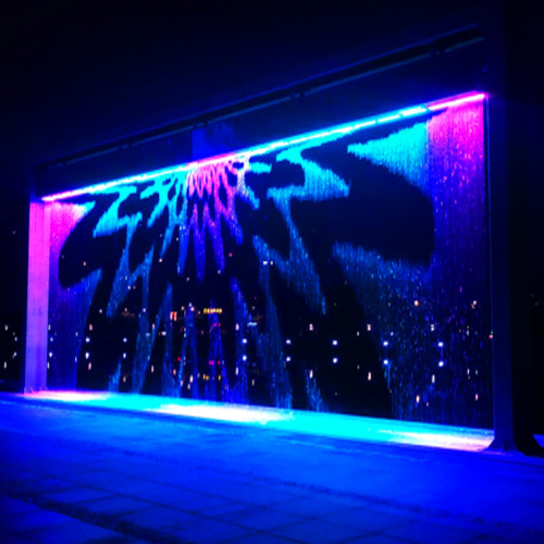 Cortina de água digital para espaços comerciais internos