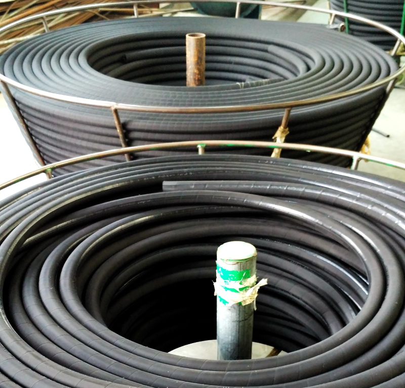R12 Cuatro capas Mangueras hidráulicas de alta presión de alambre de acero para maquinaria de construcción