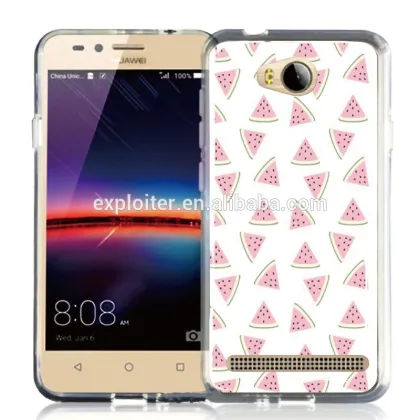 Ultra-thin soft plastic gel resin mobile case for huawei y3 phone case