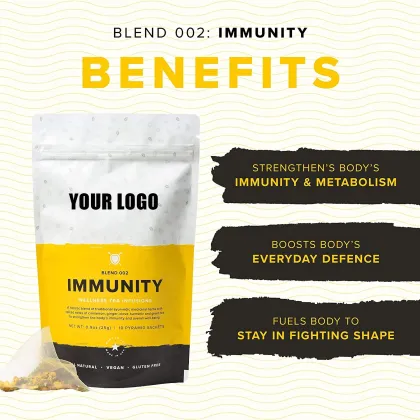 Factory Wholesale Immune Enhancement Tea Ginseng Mint Detox Herbal Tea