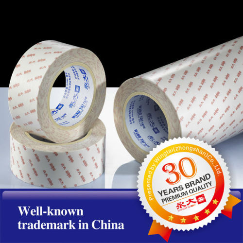 High adhesion double sided industrial tissue tape