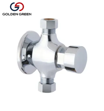 Chrome  Plated  Flushometer  High Quality Manual Household Valve Delay Toilet Flush Valve