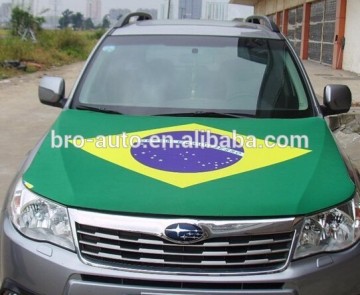 Hot sell cheap polyester car honnet hood flag picture cover
