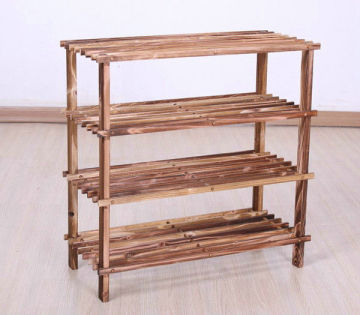 Custom Solid Wooden Display Stands Home Furniture In Balcony