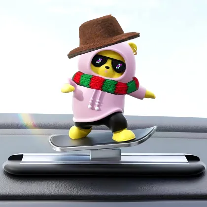 Wholesale Cartoon Liquid Indoor Decoration Jewelry Skateboard Bear