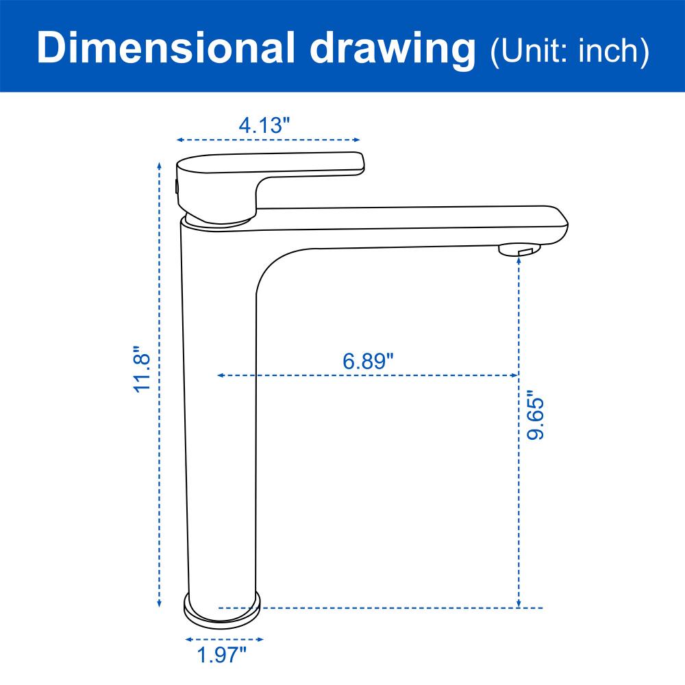 tall basin faucet 2621bg 5