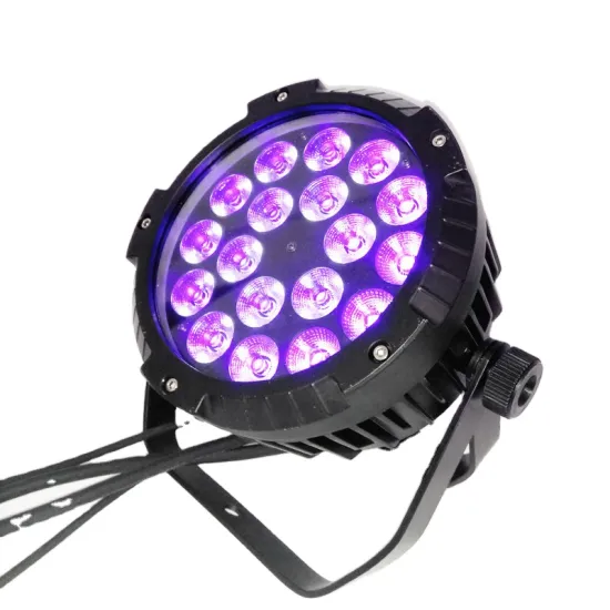 18pcs DMX Controlled RGBWA UV Waterproof LED PAR Can Stage Lighting with Remote