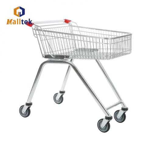 Nice Selling Grocery Zinc plated High Feet Trolley