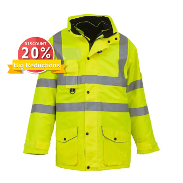 7-in-1 High Visibility Reflective Safety Jacket for Road Maintenance Work