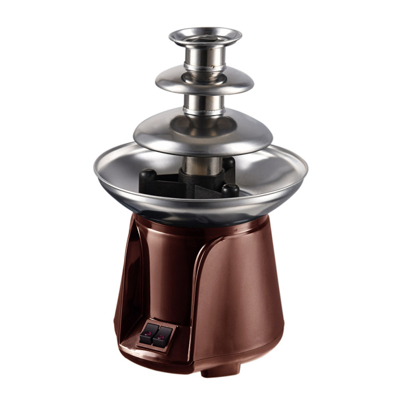 Cheap home use entertainment chocolate fondue fountain and processing machine
