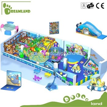 2014 new design plastic and metal material children indoor playground