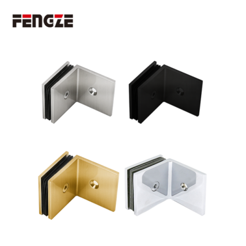 Pince à verre à 90 degrés pour verre à mur