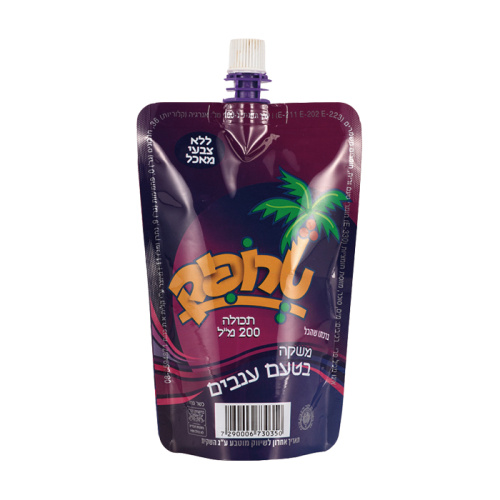 Stand Up Spout Pouch Packaging For Juice