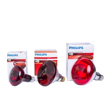 Philips Infrared Heat Lamp E27 Bulb - 100W, 150W, 250W (230V) for Physiotherapy