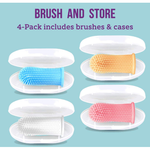 BPA Percuma 360 Surround Silicone Baby Finger Finger Toothbrush