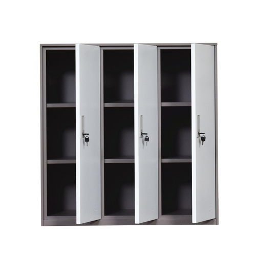 3 Door Closet Wardrobe Storage File Cabinet