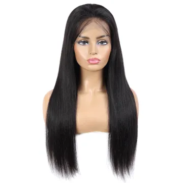 Cuticle Aligned Lace Front Natural Indian Human Hair Wig 180% Density Human Hair Wigs Vendors Remy lace Frontal Wigs