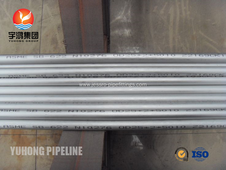 Alloy UNS N10276 Hastelloy C Pipe , B574 / B575 / B619 / B622 Hastelloy C 276 Tube