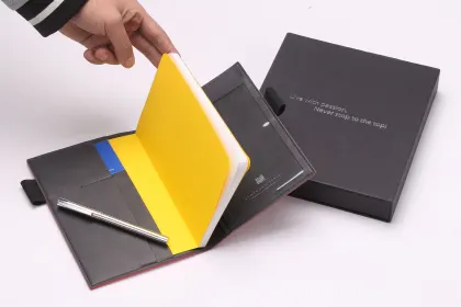 Customized Gold Keychain with Ferragamo Red Leather Luxury Pen Gift Set